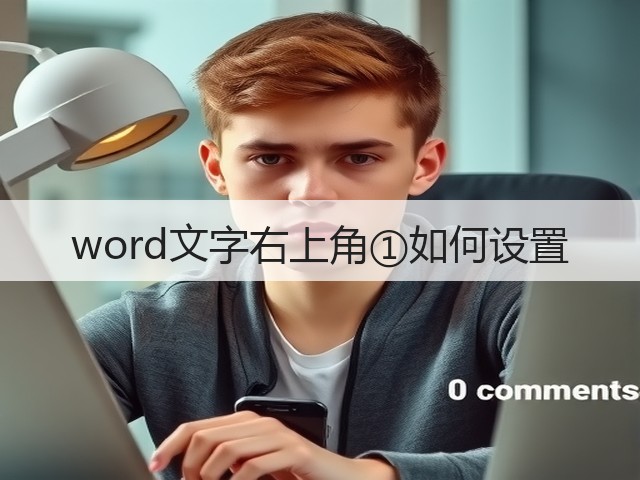 word文字右上角①如何设置(图1) word文字右上角①如何设置(图1)