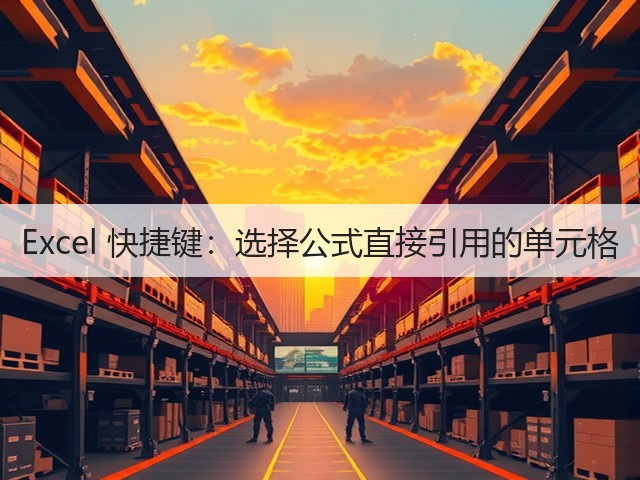 Excel 快捷键:选择公式直接引用的单元格(图1) Excel 快捷键:选择公式直接引用的单元格(图1)