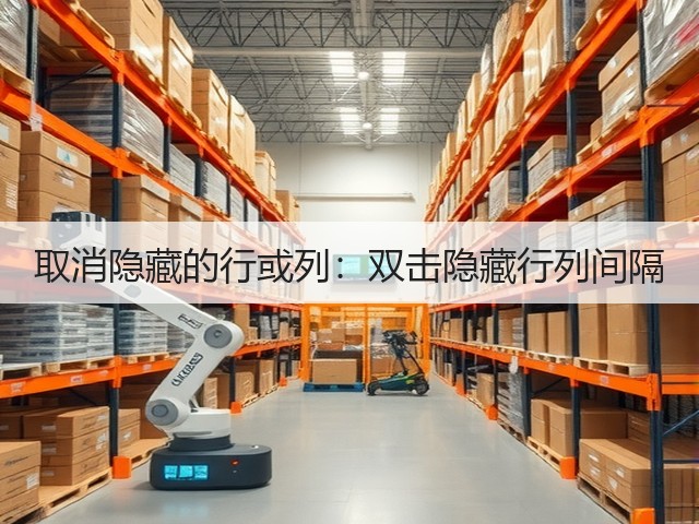 取消隐藏的行或列:双击隐藏行列间隔(图3) 取消隐藏的行或列:双击隐藏行列间隔(图3)