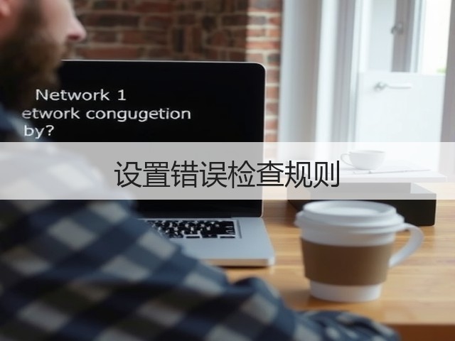设置错误检查规则(图1) 设置错误检查规则(图1)