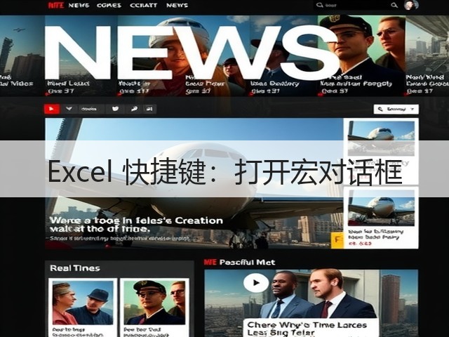 Excel 快捷键:打开宏对话框(图2) Excel 快捷键:打开宏对话框(图2)