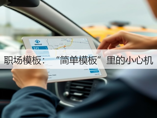 职场模板:“简单模板”里的小心机(图1) 职场模板:“简单模板”里的小心机(图1)