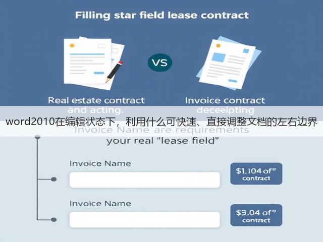 word2010在编辑状态下,利用什么可快速、直接调整文档的左右边界(图3) word2010在编辑状态下,利用什么可快速、直接调整文档的左右边界(图3)