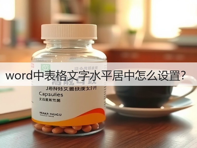 word中表格文字水平居中怎么设置？ - 诺云壹观办公网