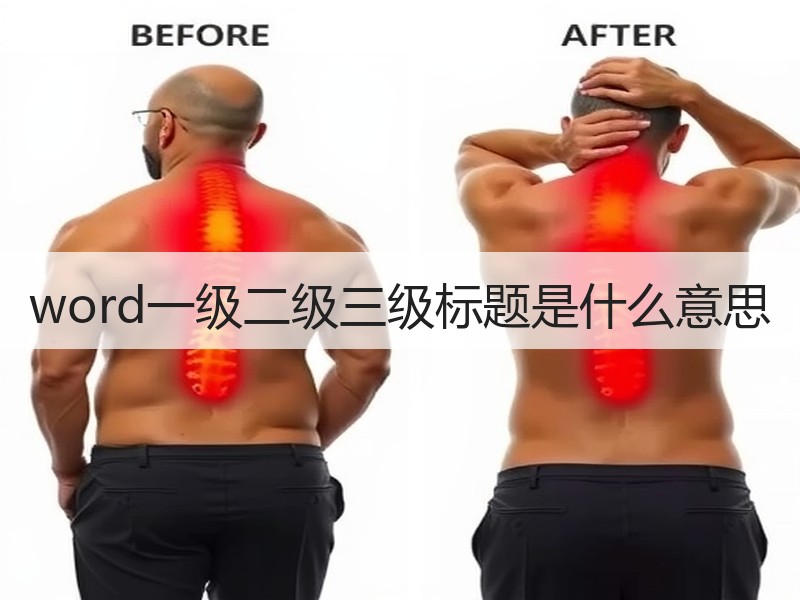 word一级二级三级标题是什么意思