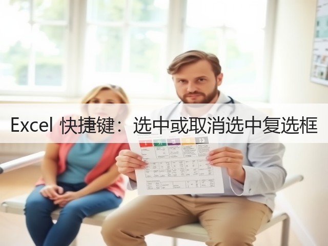 Excel 快捷键:选中或取消选中复选框(图2) Excel 快捷键:选中或取消选中复选框(图2)