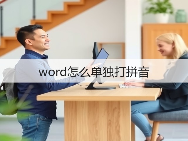 word怎么单独打拼音(图2)