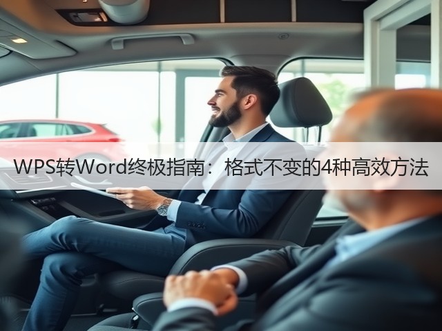 WPS转Word终极指南:格式不变的4种高效方法(图2) WPS转Word终极指南:格式不变的4种高效方法(图2)