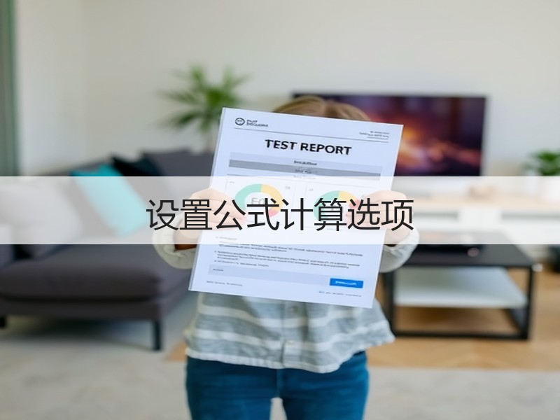 设置公式计算选项 - 诺云壹观办公网