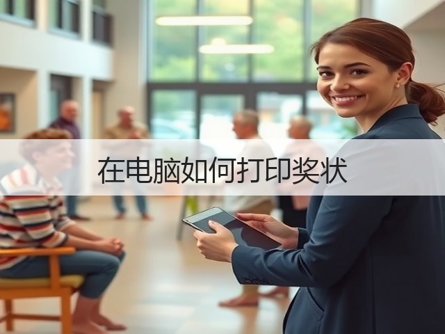 在电脑如何打印奖状(图1)