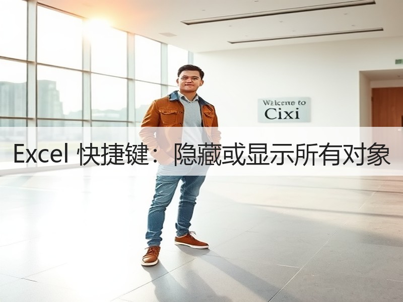 Excel 快捷键：隐藏或显示所有对象 - 诺云壹观办公网