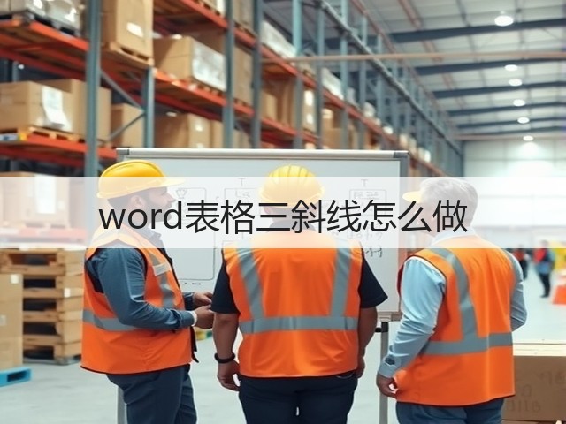 word表格三斜线怎么做(图1)