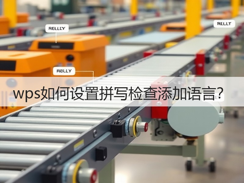wps如何设置拼写检查添加语言？ - 诺云壹观办公网