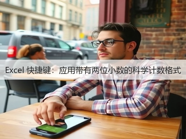 Excel 快捷键：应用带有两位小数的科学计数格式(图3)