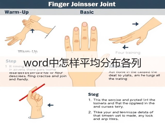 word中怎样平均分布各列(图1)