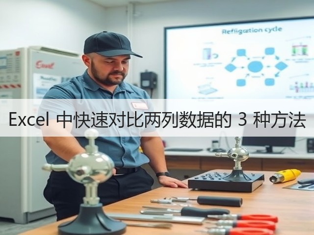 Excel 中快速对比两列数据的 3 种方法(图3) Excel 中快速对比两列数据的 3 种方法(图3)