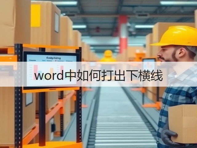 word中如何打出下横线(图2) word中如何打出下横线(图2)