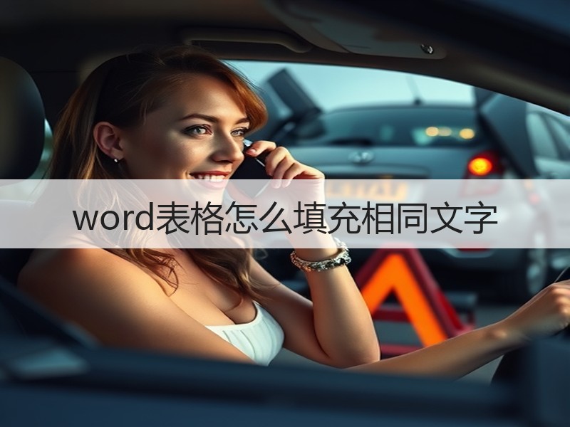 word表格怎么填充相同文字 - 诺云壹观办公网