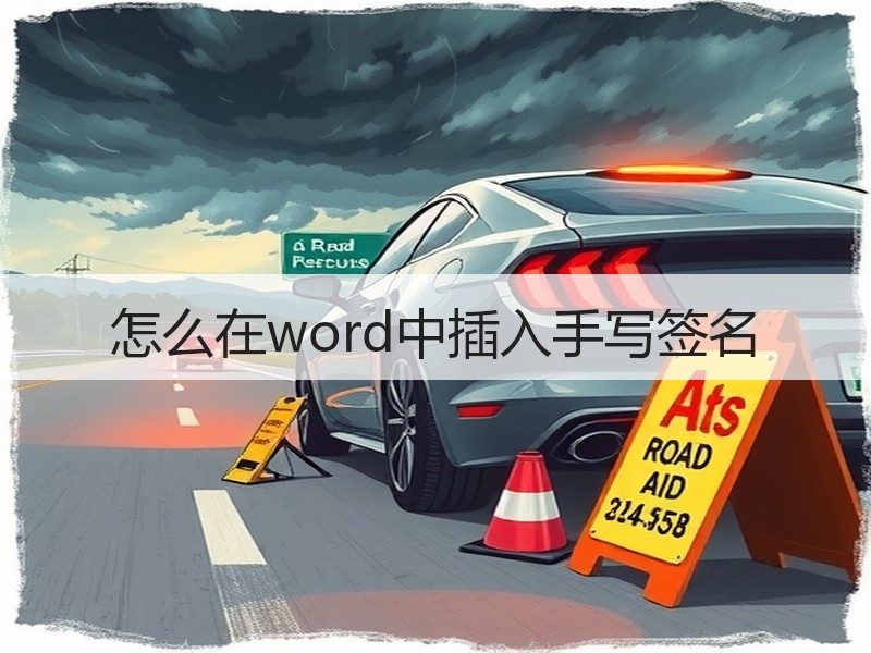 怎么在word中插入手写签名 - 诺云壹观办公网