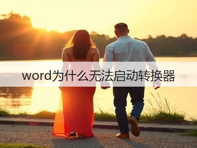 word为什么无法启动转换器(图2) word为什么无法启动转换器(图2)