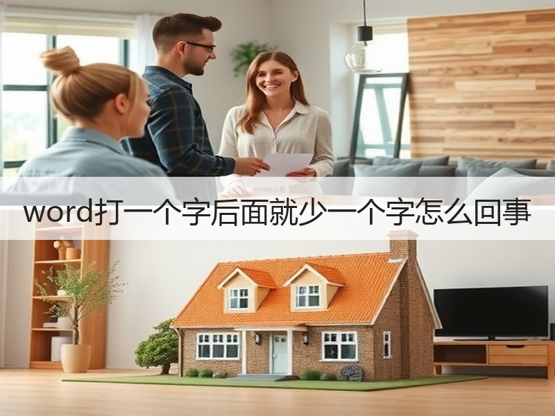 word打一个字后面就少一个字怎么回事 - 诺云壹观办公网