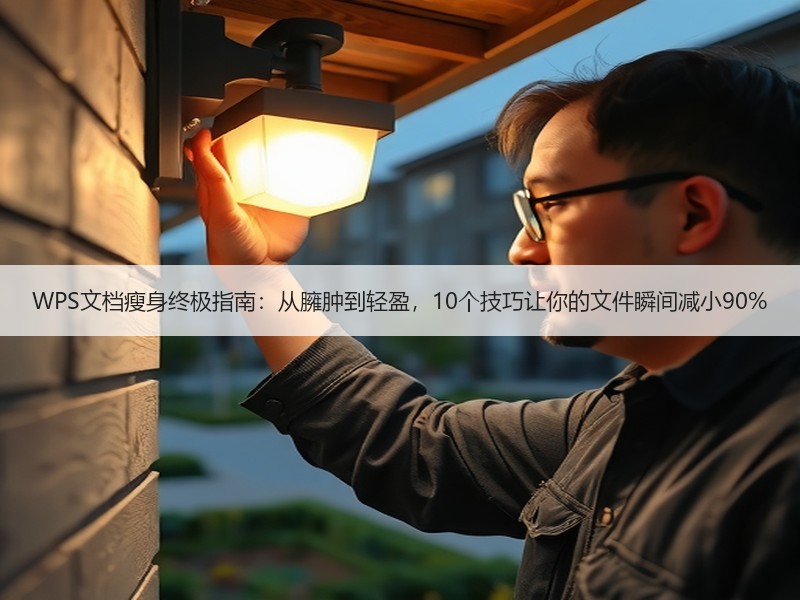 WPS文档瘦身终极指南：从臃肿到轻盈，10个技巧让你的文件瞬间减小90% - 诺云壹观办公网