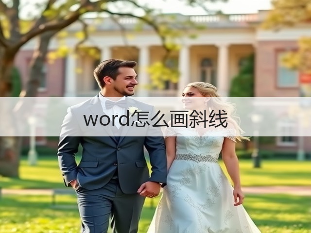 word怎么画斜线(图3) word怎么画斜线(图3)