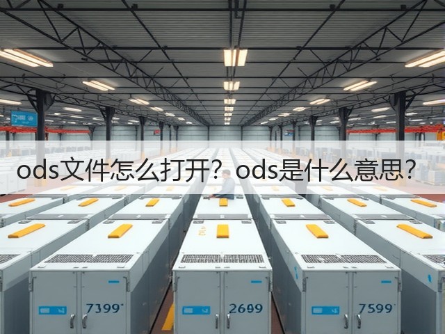 ods文件怎么打开？ods是什么意思？(图1)
