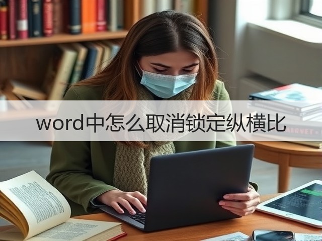 word中怎么取消锁定纵横比(图1)