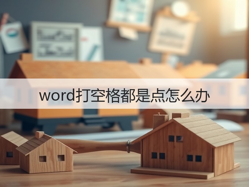 word打空格都是点怎么办 - 诺云壹观办公网
