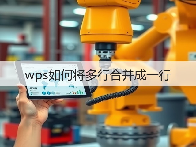 wps如何将多行合并成一行(图1)