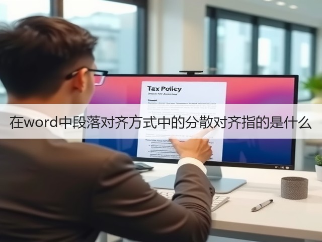 在word中段落对齐方式中的分散对齐指的是什么(图1)