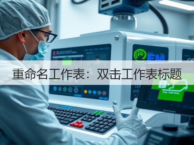 重命名工作表:双击工作表标题(图2) 重命名工作表:双击工作表标题(图2)