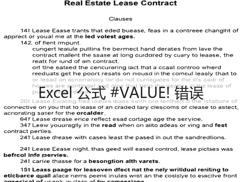 Excel 公式 #VALUE! 错误 - 诺云壹观办公网