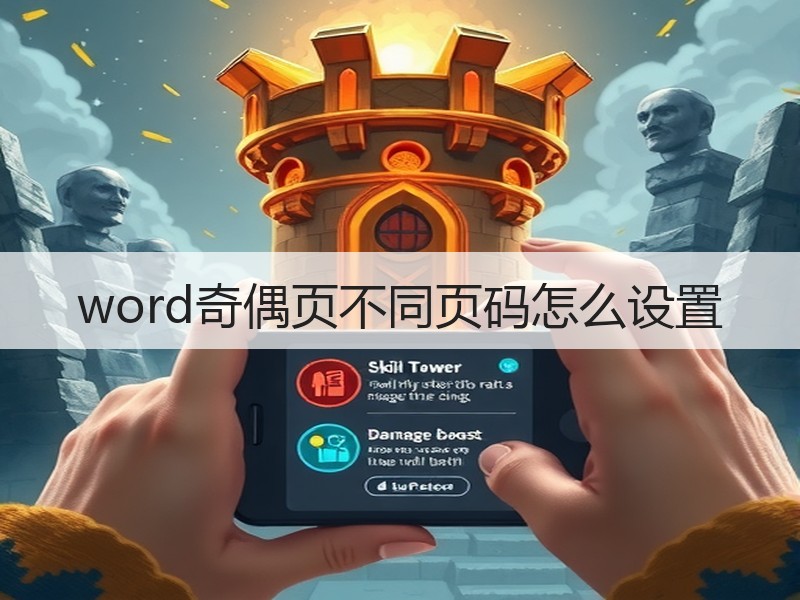 word奇偶页不同页码怎么设置 - 诺云壹观办公网