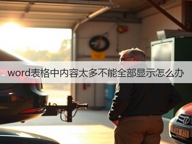 word表格中内容太多不能全部显示怎么办(图2)