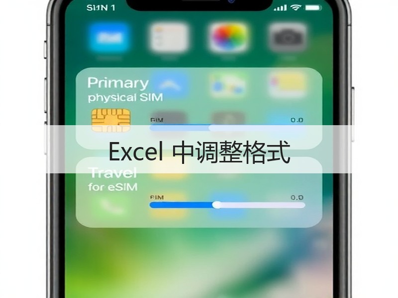 Excel 中调整格式