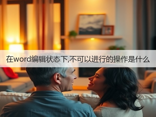 在word编辑状态下,不可以进行的操作是什么(图2) 在word编辑状态下,不可以进行的操作是什么(图2)