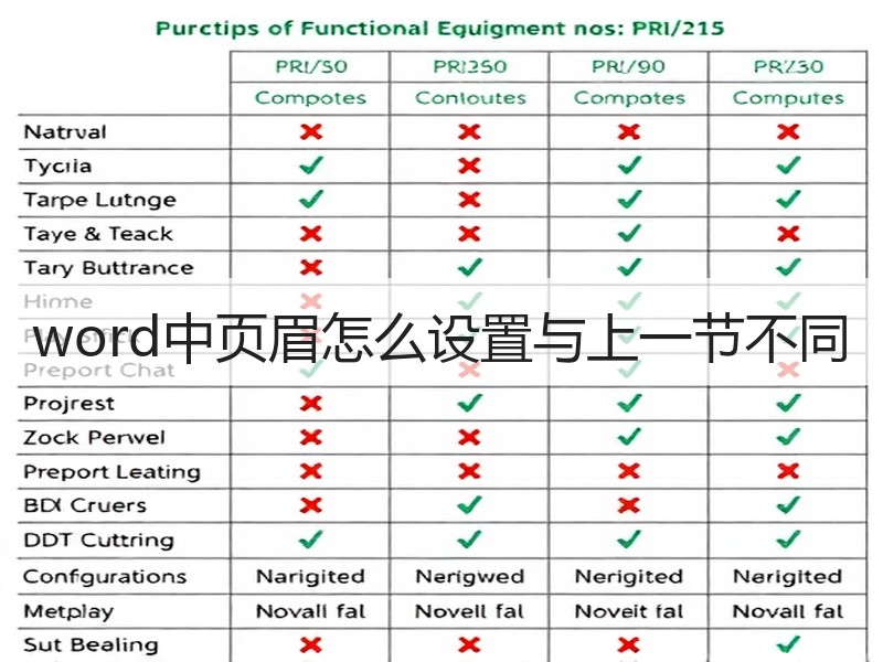 word中页眉怎么设置与上一节不同 - 诺云壹观办公网