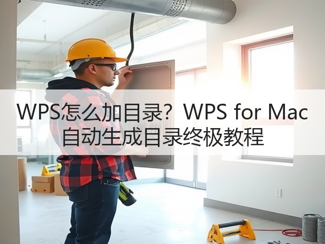 WPS怎么加目录？WPS for Mac 自动生成目录终极教程(图2)