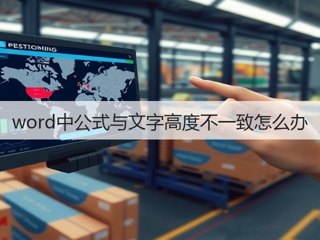 word中公式与文字高度不一致怎么办(图3)