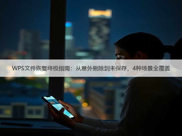 WPS文件恢复终极指南:从意外删除到未保存,4种场景全覆盖(图2) WPS文件恢复终极指南:从意外删除到未保存,4种场景全覆盖(图2)