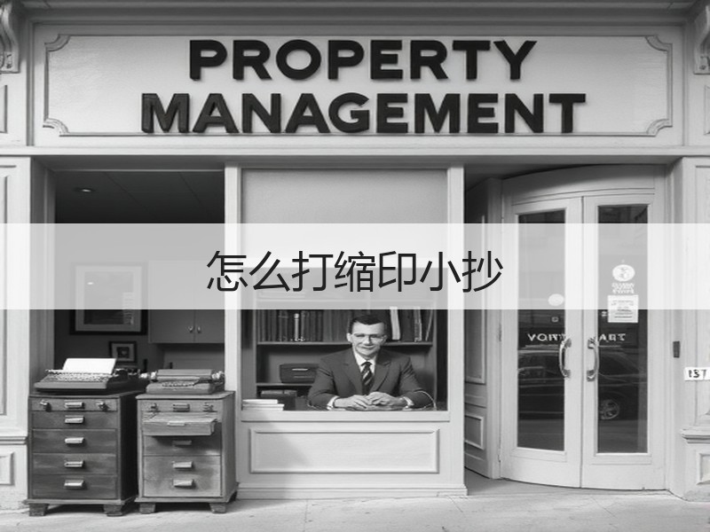 怎么打缩印小抄 - 诺云壹观办公网