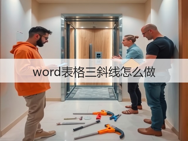 word表格三斜线怎么做(图1)