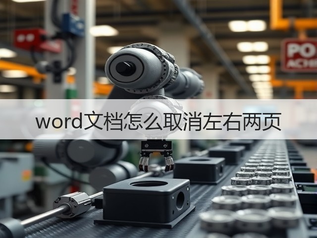 word文档怎么取消左右两页(图2)