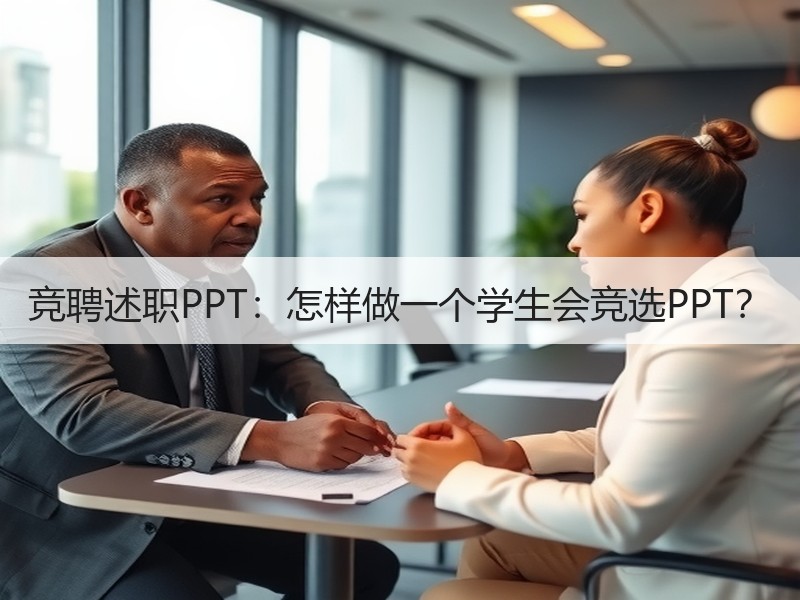 竞聘述职PPT：怎样做一个学生会竞选PPT？ - 诺云壹观办公网