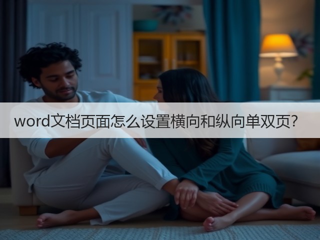 word文档页面怎么设置横向和纵向单双页?(图3) word文档页面怎么设置横向和纵向单双页?(图3)