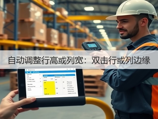 自动调整行高或列宽:双击行或列边缘(图3) 自动调整行高或列宽:双击行或列边缘(图3)
