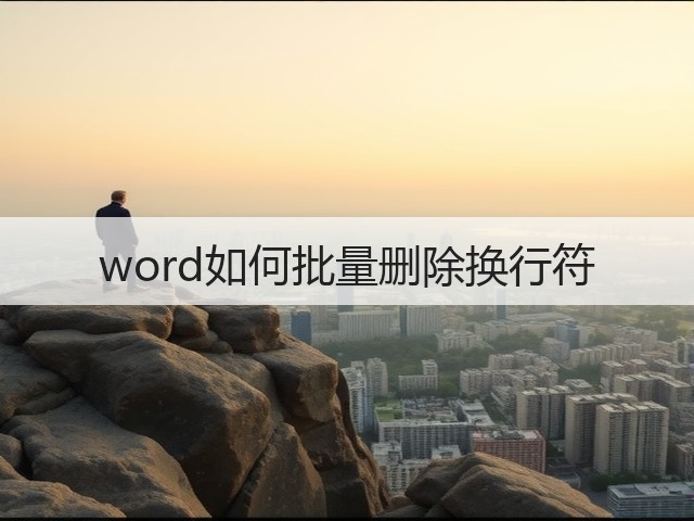 word如何批量删除换行符(图2)