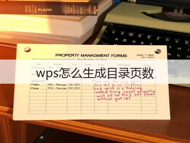 wps怎么生成目录页数(图3) wps怎么生成目录页数(图3)